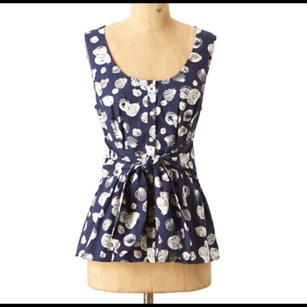Anthropologie Seashell Top 💙